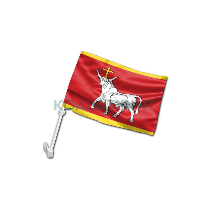 Kauno miesto automobilinė vėliavėlė su koteliu