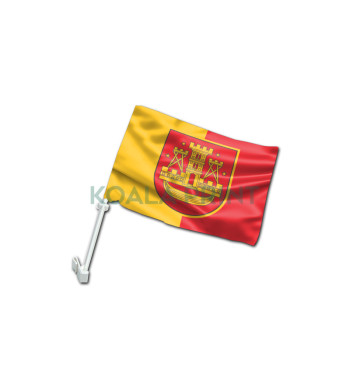 Klaipėdos miesto automobilinė vėliavėlė su koteliu