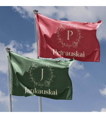 Personalizuota vėliava su šeimos simbolika II