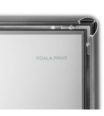 A1 reklaminis rėmelis plakatui, juodas