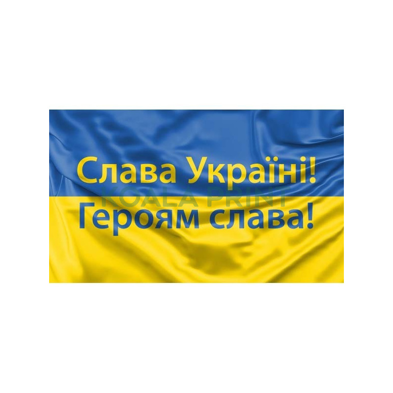 Слава Україні! Героям слава! vėliava