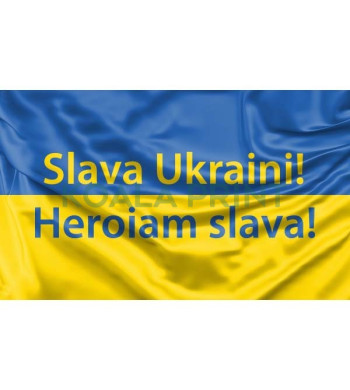 Slava Ukraini! Heroiam slava! vėliava
