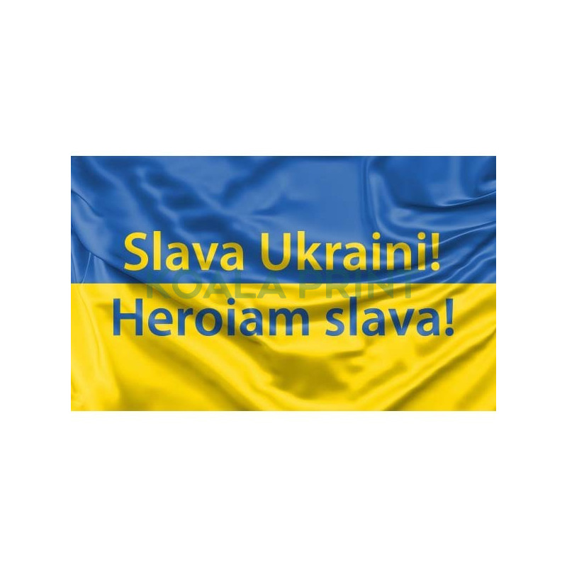 Slava Ukraini! Heroiam slava! vėliava