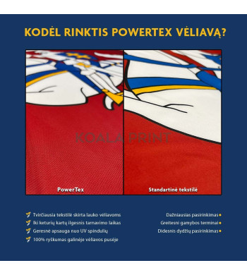 Klaipėdos miesto vėliava PowerTex