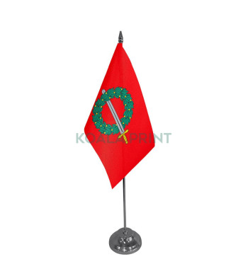 Gargždų miesto stalinė vėliavėlė, 12 x 20 cm