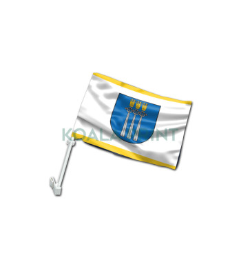 Druskininkų miesto automobilinė vėliavėlė su koteliu