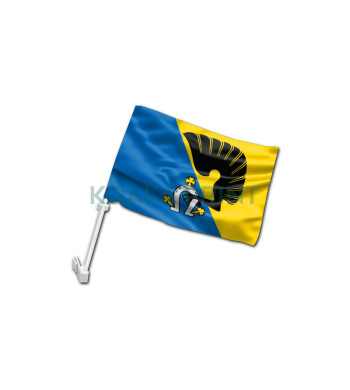 Kėdainių miesto automobilinė vėliavėlė su koteliu