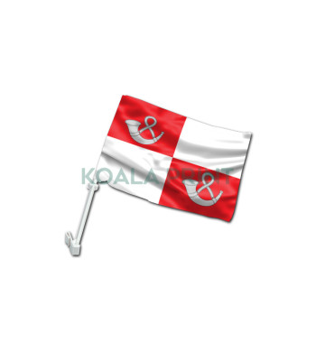 Tauragės miesto automobilinė vėliavėlė su koteliu