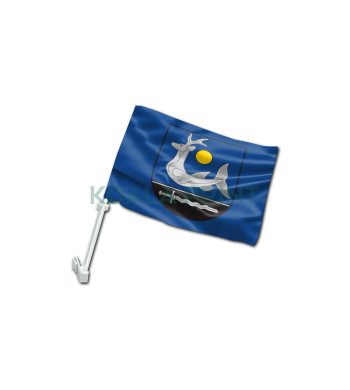 Zarasų miesto automobilinė vėliavėlė su koteliu